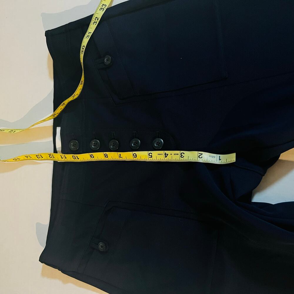 Anthropologie Bryson High Rise Pants Size 10 Navy - Picture 8 of 11